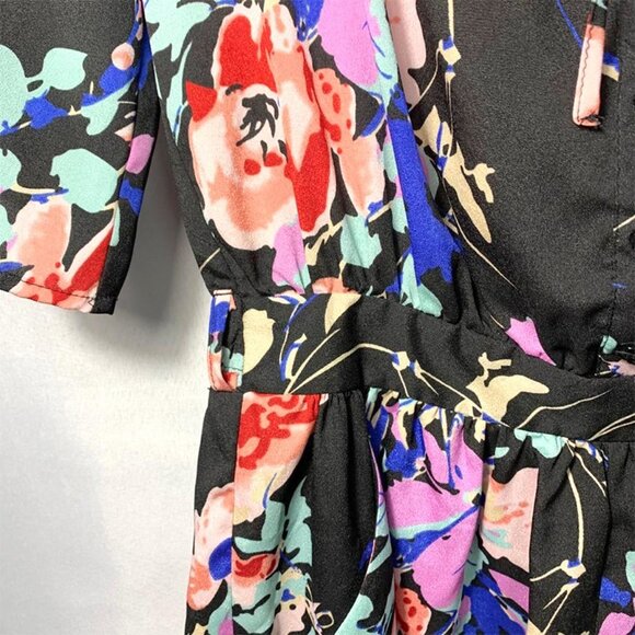 YUMI KIM Leah Romper in black blossom - Picture 6 of 8